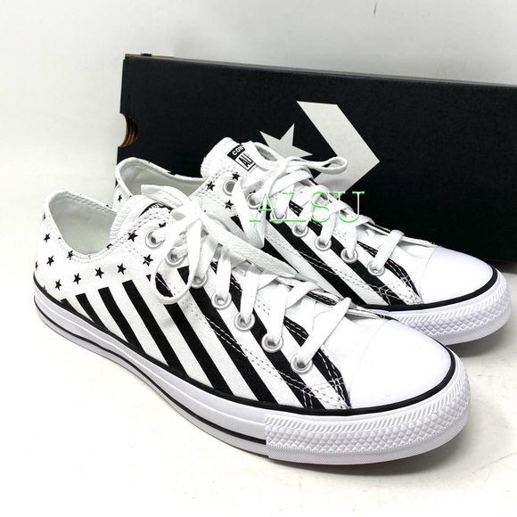 Converse Chuck Taylor All Stars Shoes Men’ Low White Black Canvas Size 167837F - Picture 6 of 11